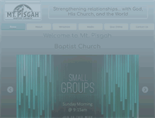 Tablet Screenshot of mtpisgahchurch.net